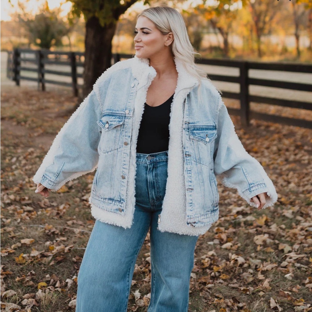 Denim Sherpa Jacket